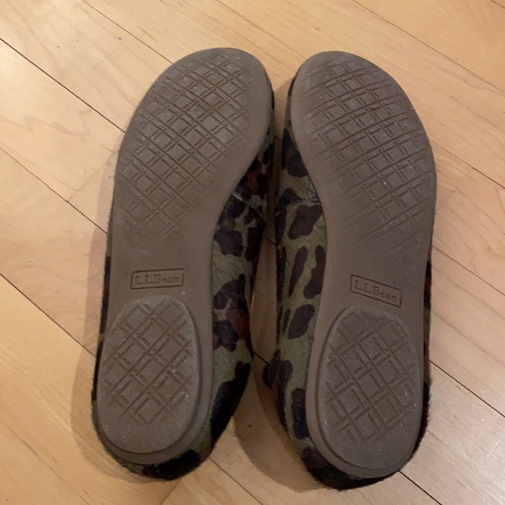 Women’s LL BEAN leopard flats size 7 1/2 M EUC - Picture 6 of 7